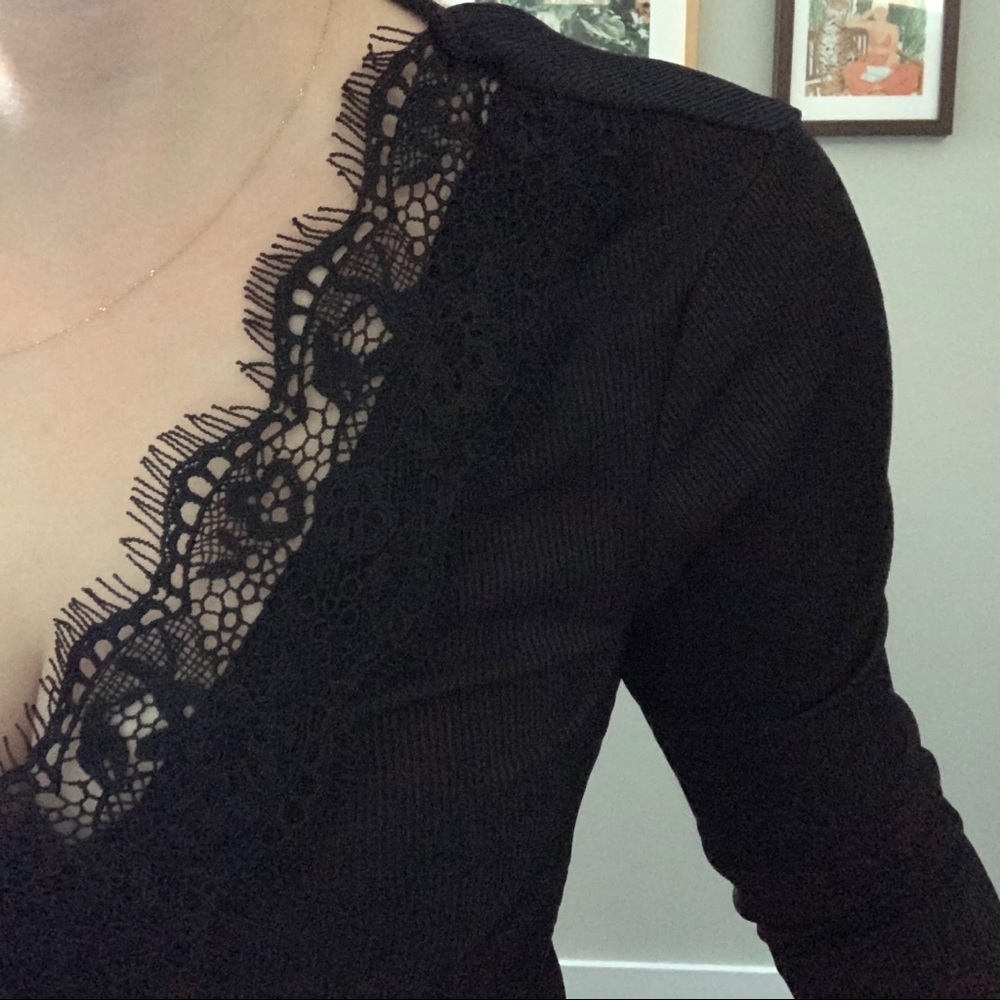 New Look- Lacy Bodysuit - Picture 6 of 9